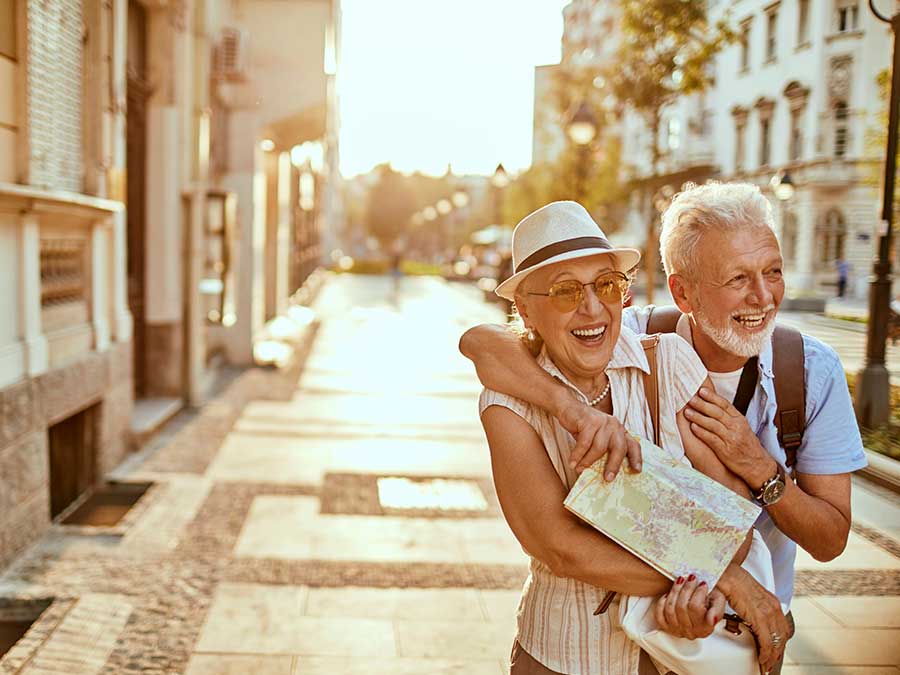 Senior Couple in Europe