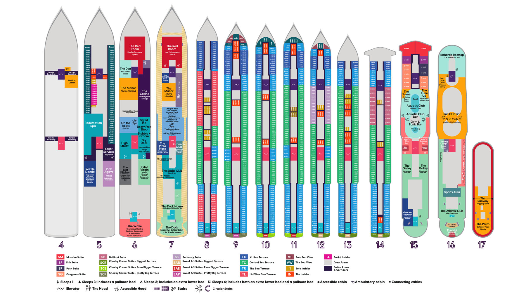Deck plan of Resilient Lady
