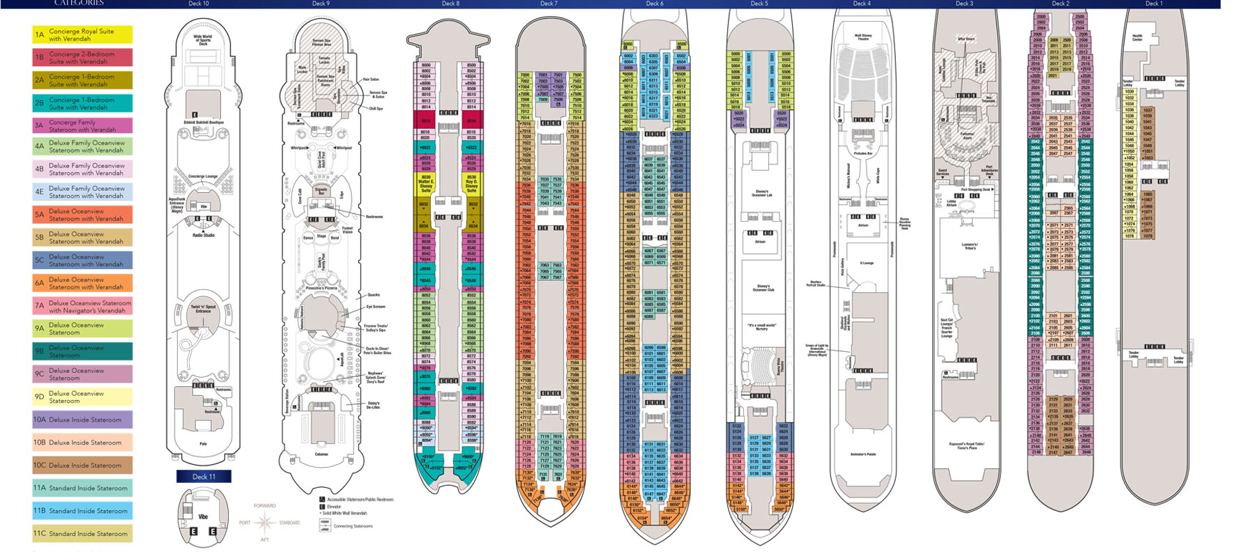 Disney Wonder Deck Plan