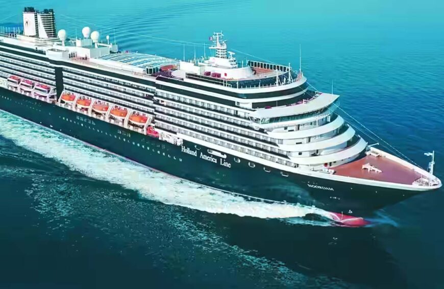 Noordam sails the high seas