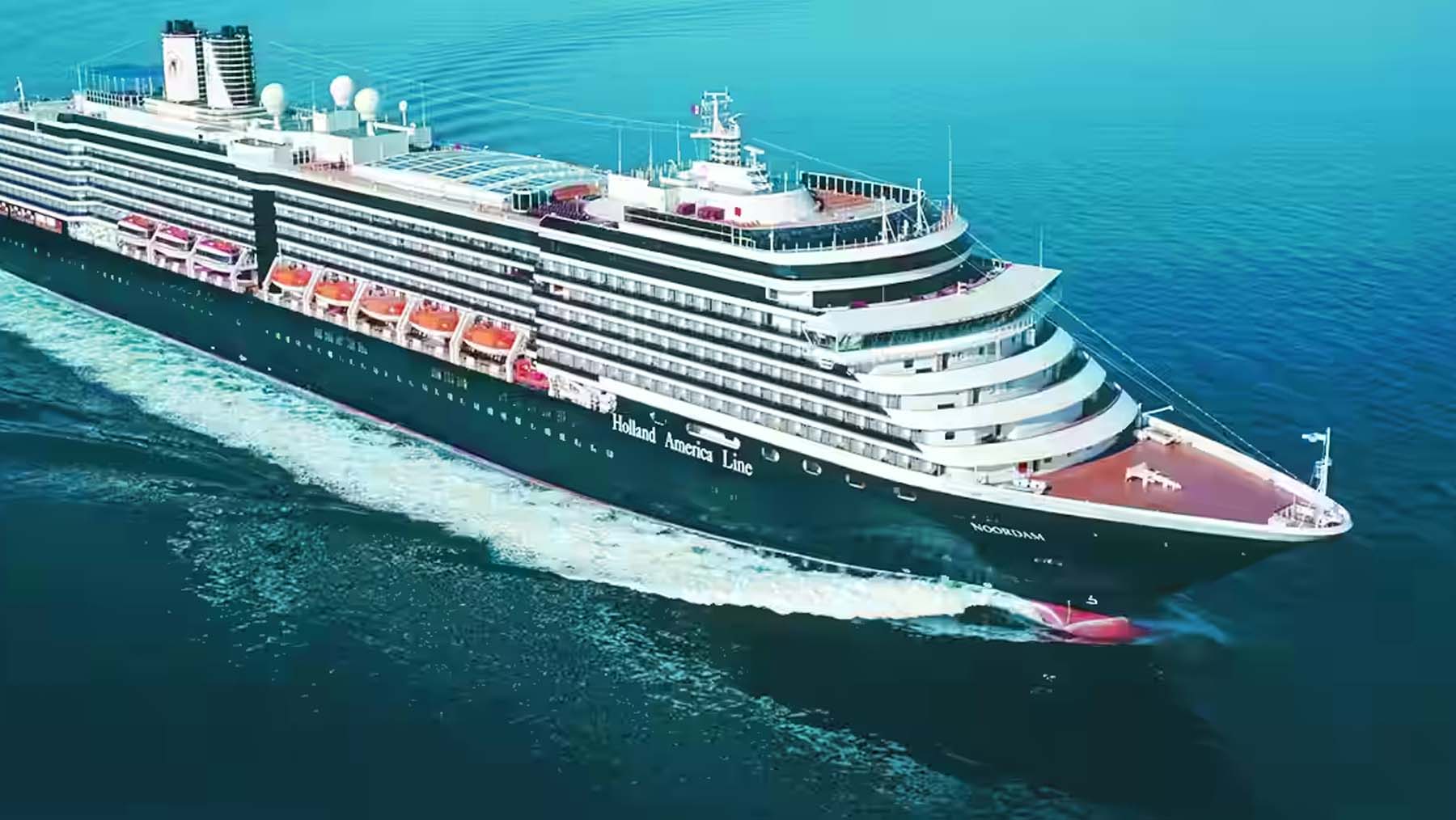 Noordam sails the high seas