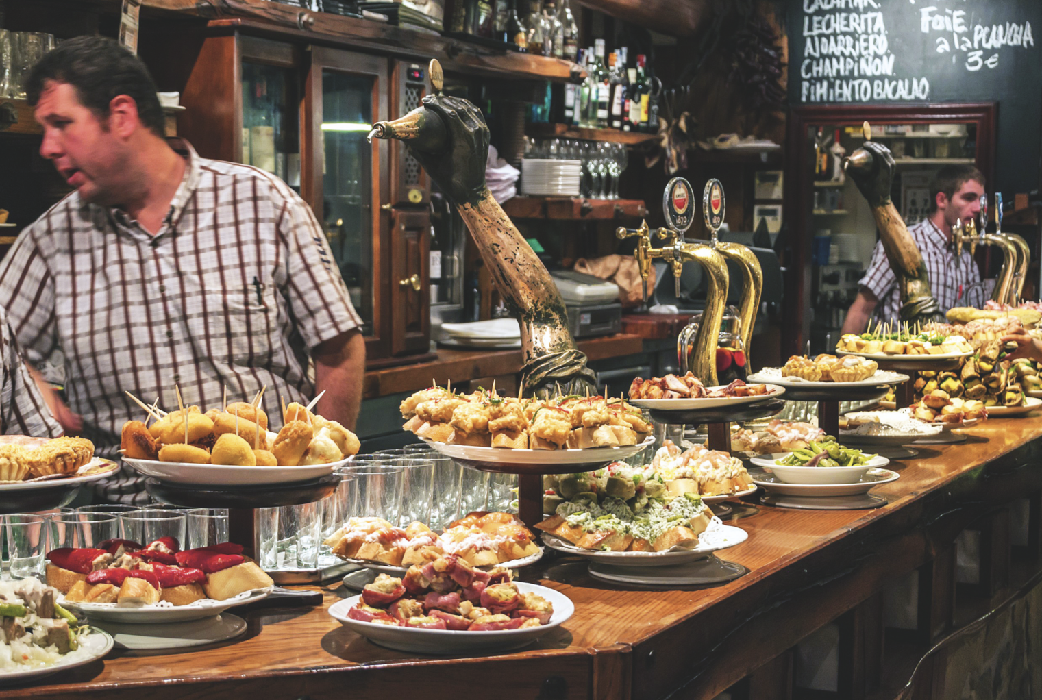 A beautiful spread of Spanish tapas