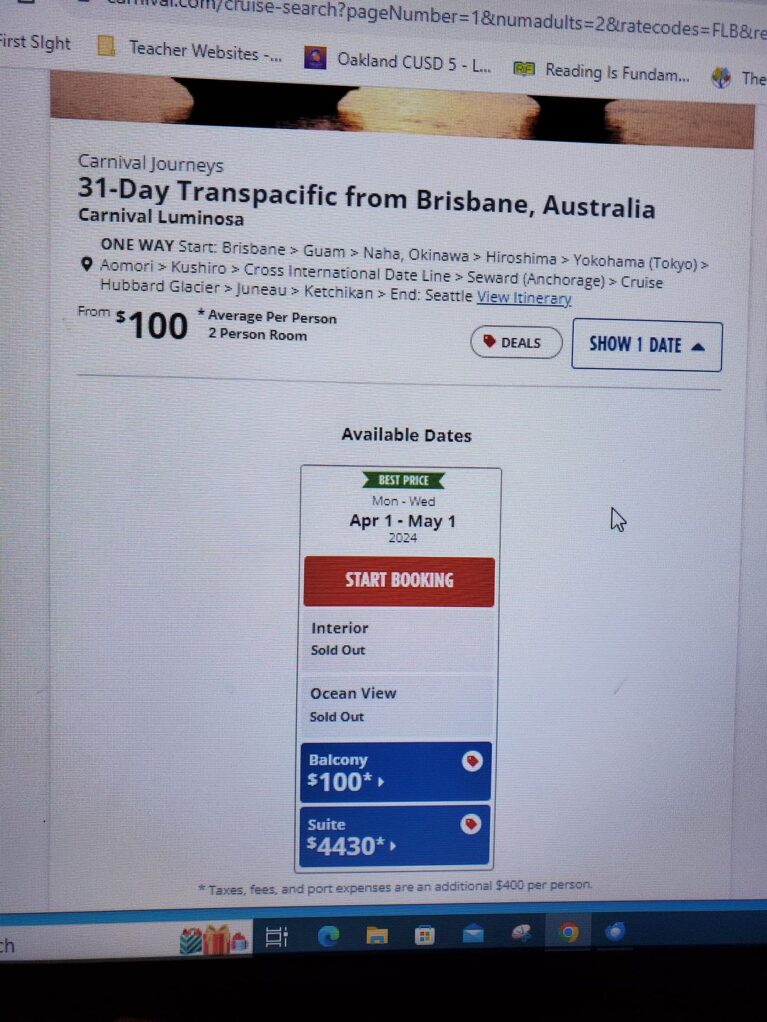 cruise bargain or bogus