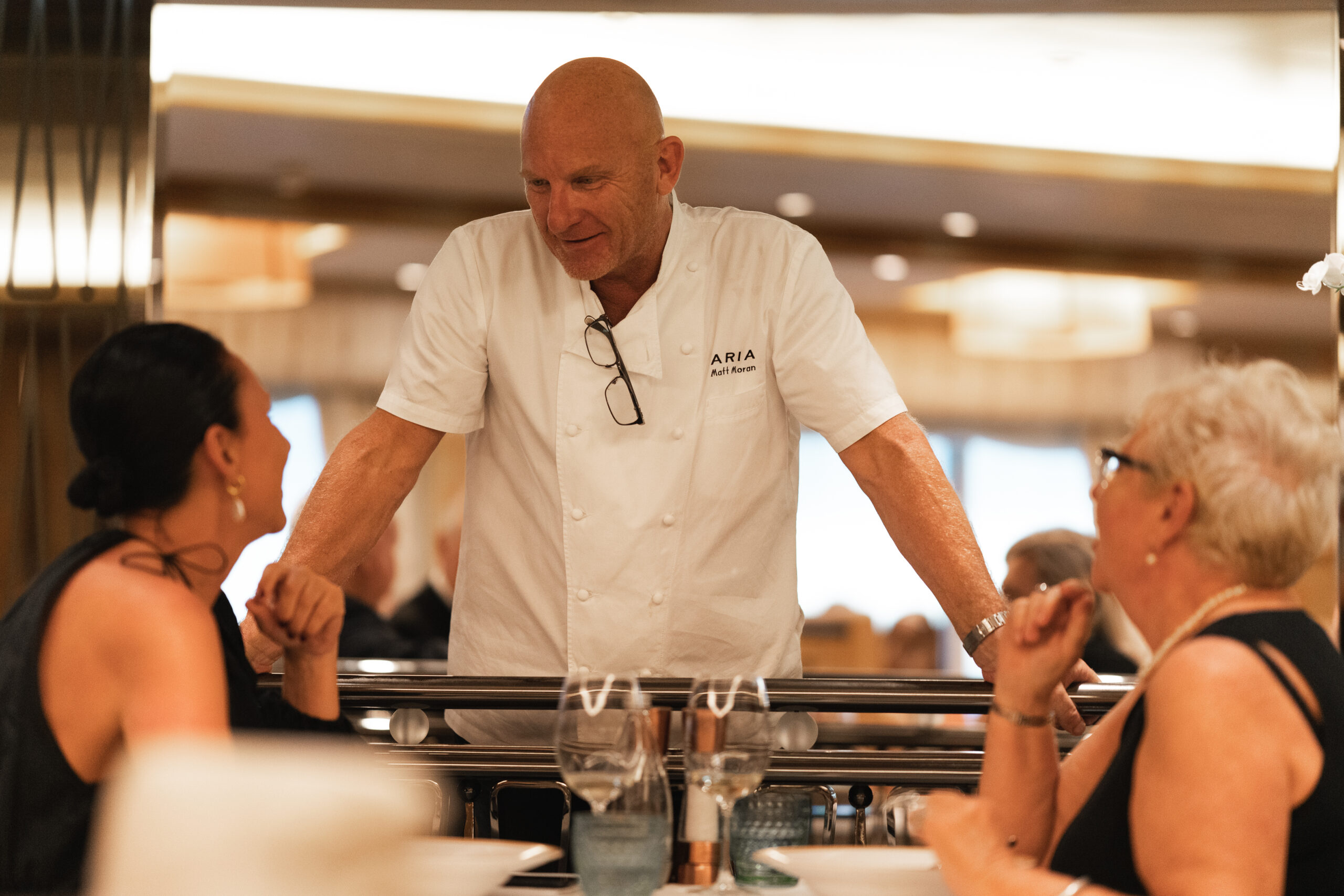 Matt Moran onboard Queen Elizabeth