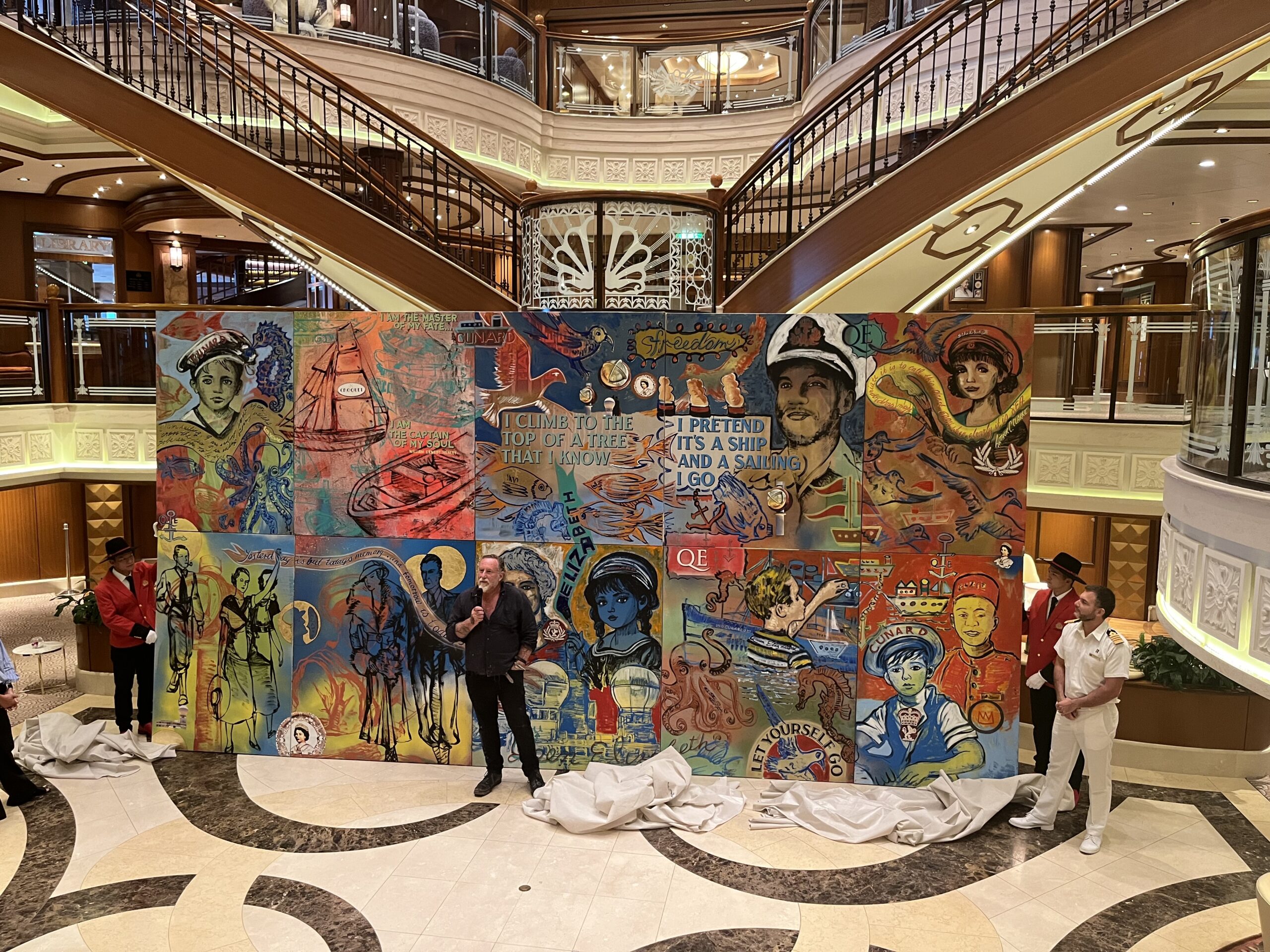 David Bromley finishes his masterpiece on Cunard's Queen Elizabeth