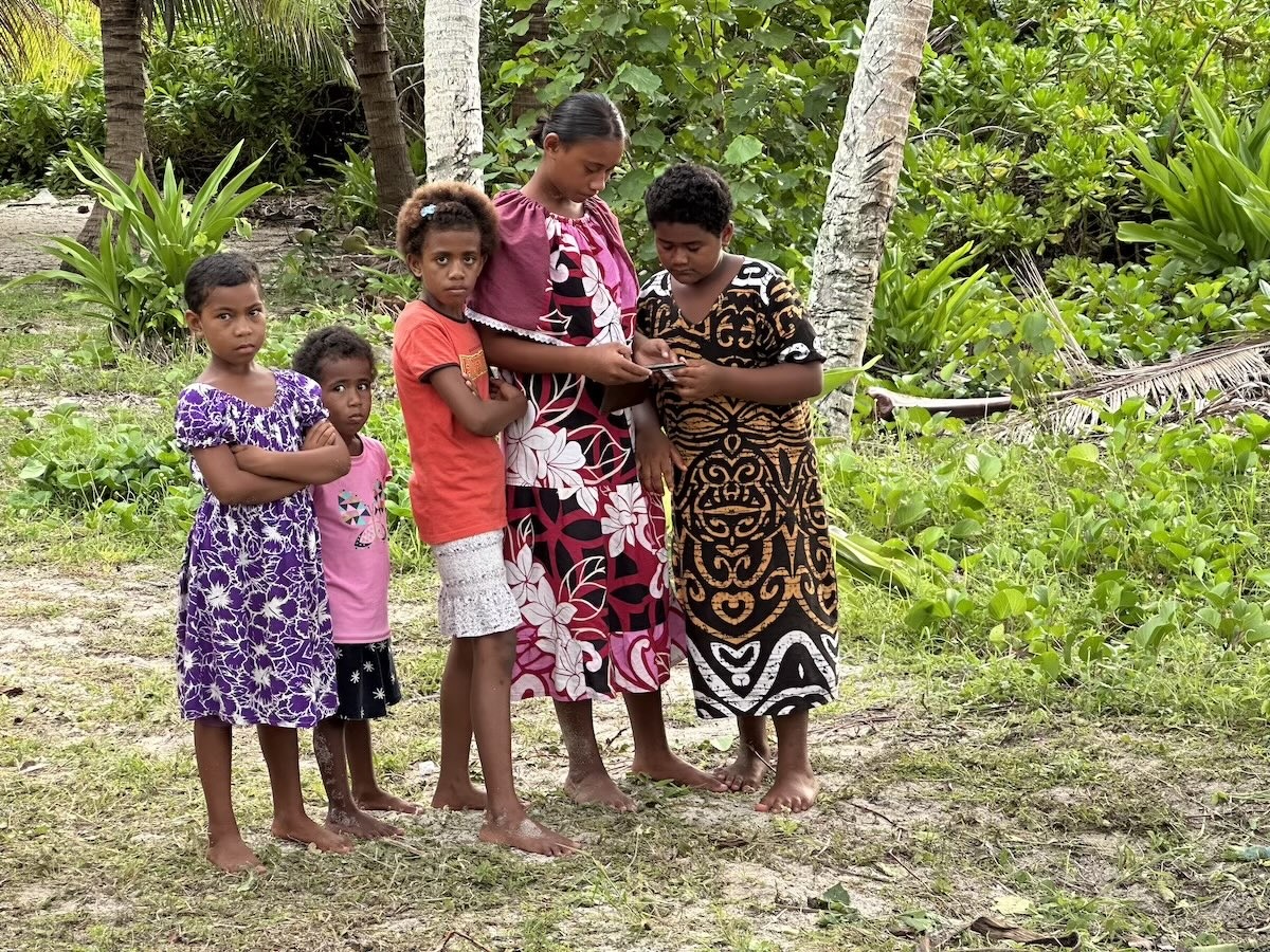 Kids in village Friday
