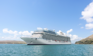 The Oceania ship on the water