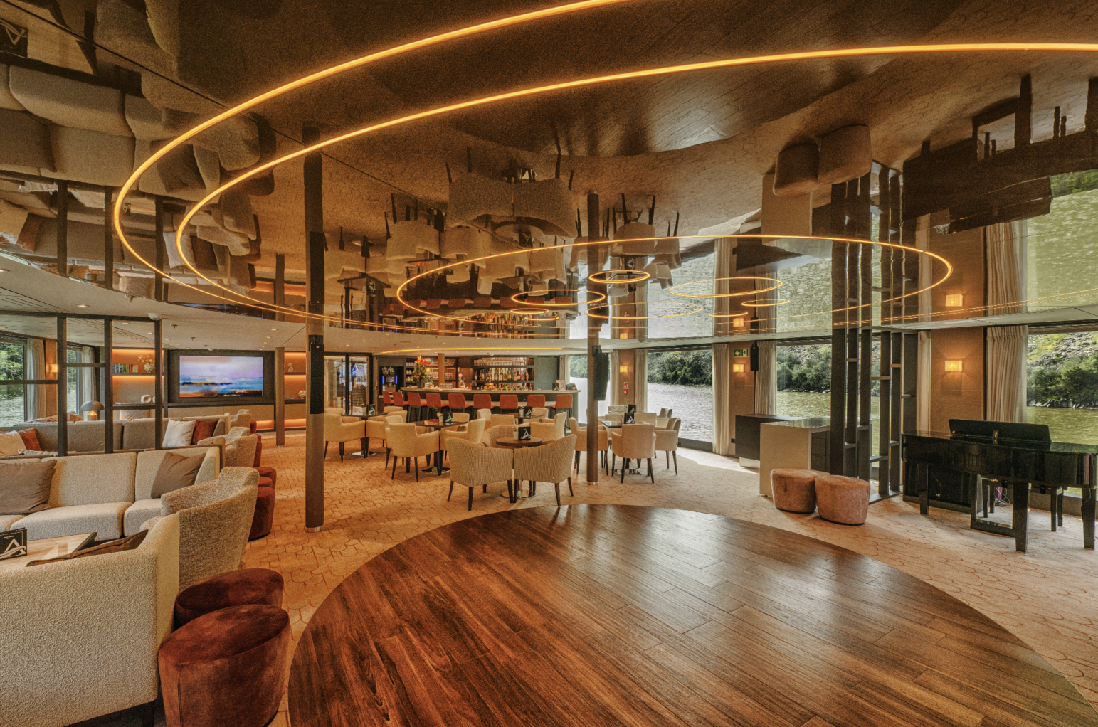 The Panorama Lounge on the Avalon Alegria