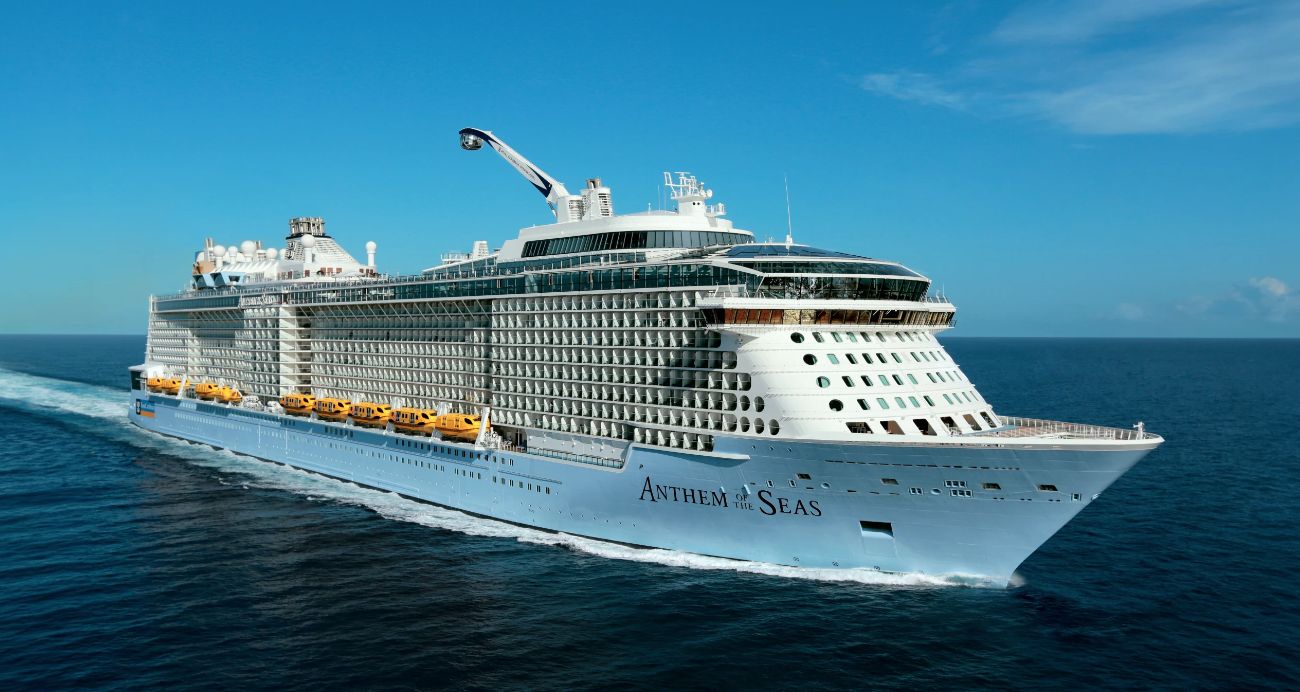 Anthem of the Seas cruise ship sailing on the sea