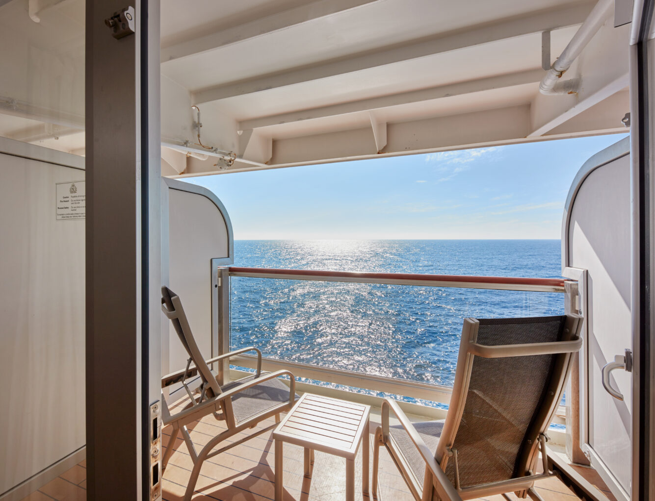 Britannia Club Balcony stateroom on board Queen Elizabeth
