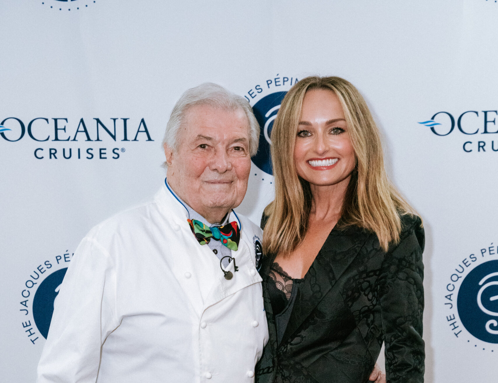 Chef Jacques Pépin with Giada De Laurentiis.