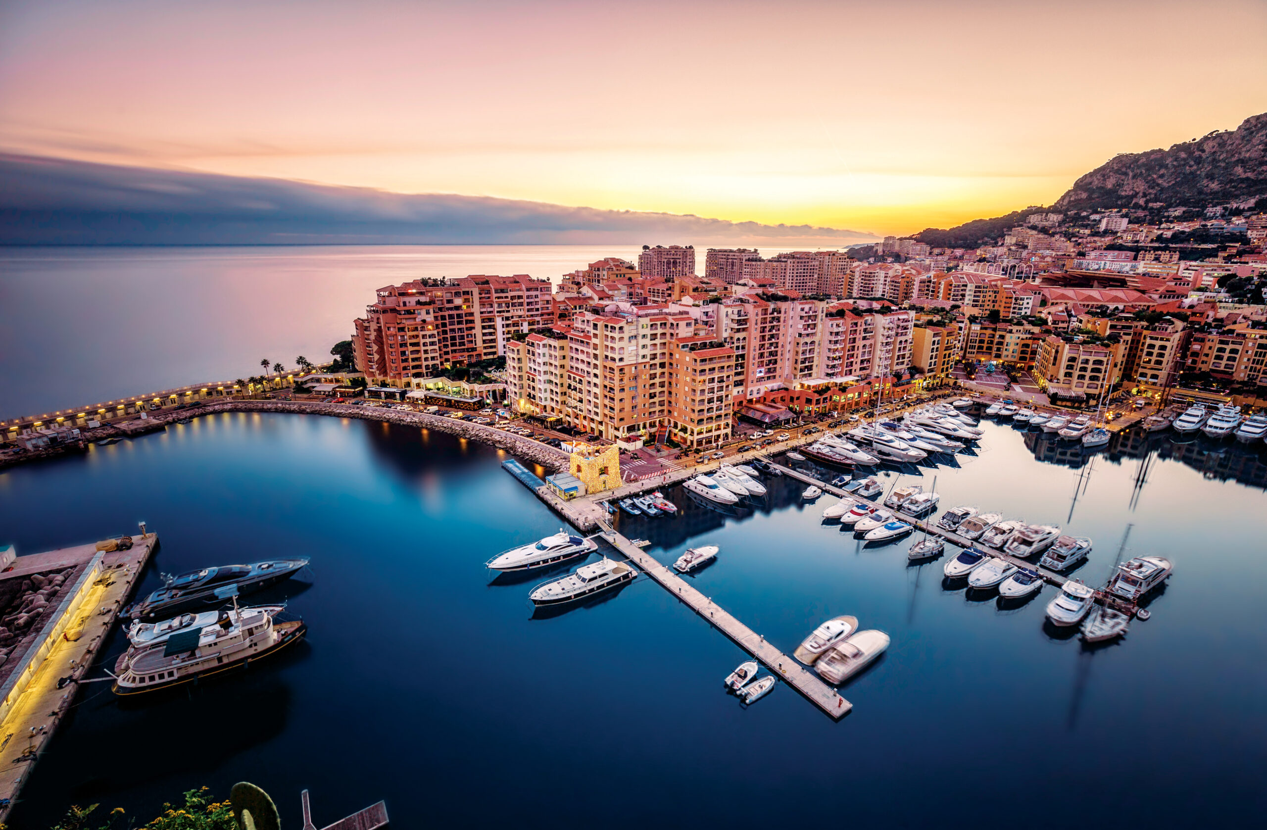 Monaco, Monte Carlo at dusk