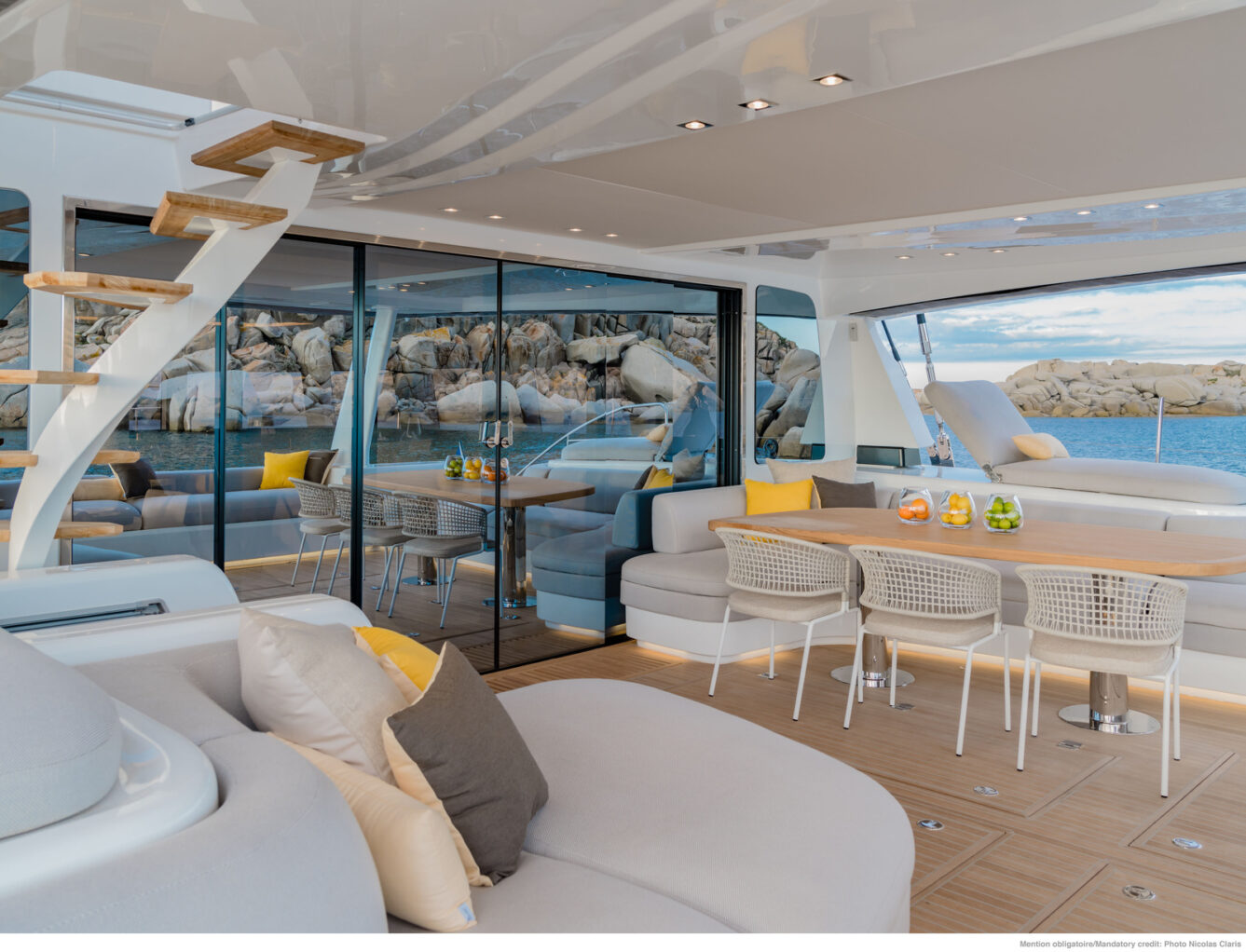 The rear cockpit of Sprit of Ponant.