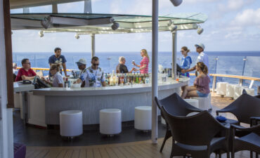 Bar on a cruise ship