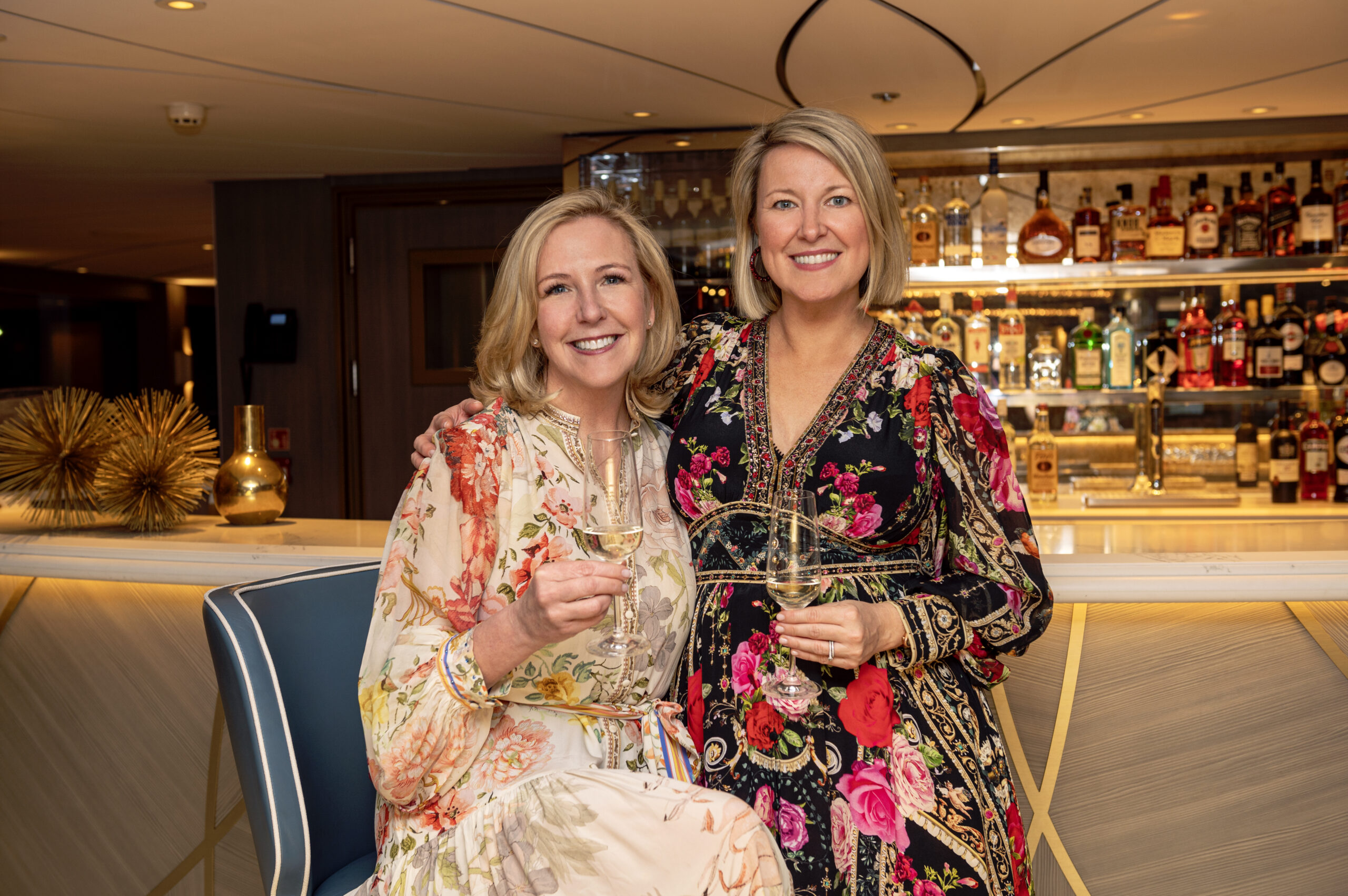 Uniworld President Ellen Bettridge, Managing Director, Alice Ager in Camilla