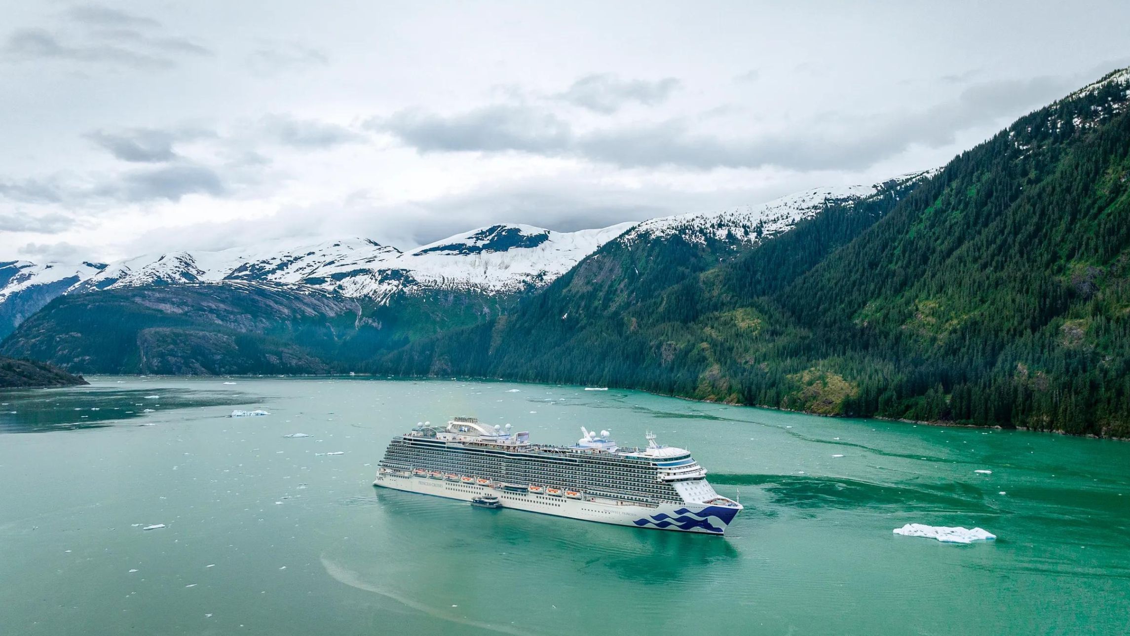 Princess cruises ship sailing in Alaska