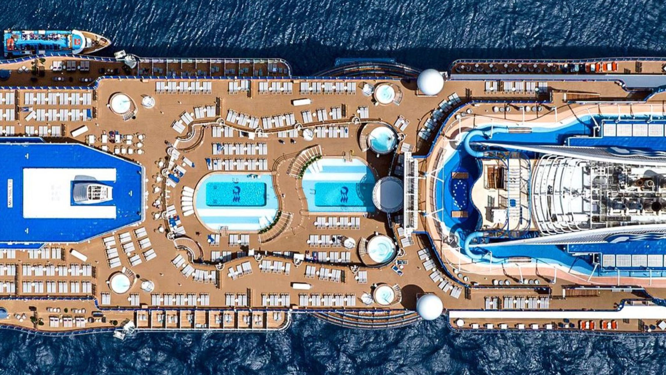 Upper deck of a Princess ship.